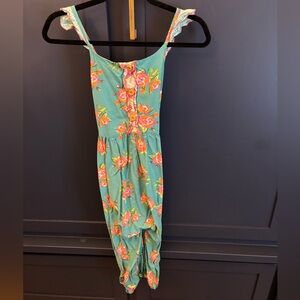 Matilda Jane Floral Kids One Piece in Teal and Coral